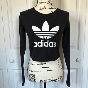 Adidas Women's Black Crop Top